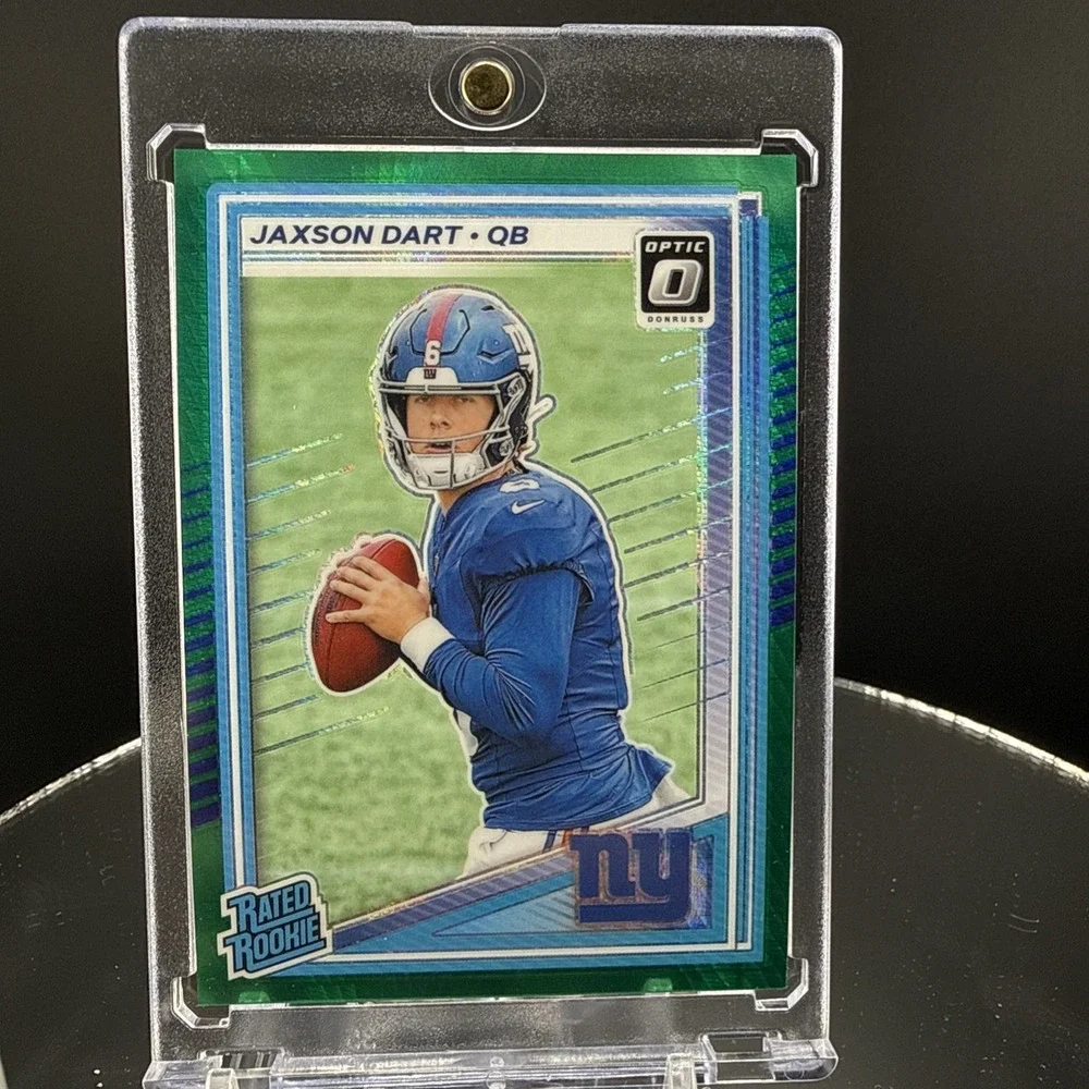 2025 Panini Donruss Optic - Rated Rookie Jaxson Dart #273 Green Hyper Prizm (RC)
